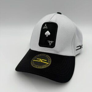 DC White Black Ace of Spades Fitted / Flexfit Hat Cotton